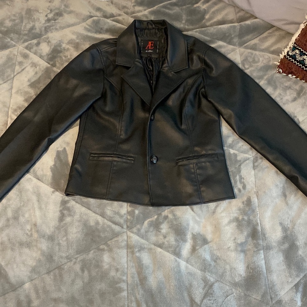 Made in Italy Faux leather blazer